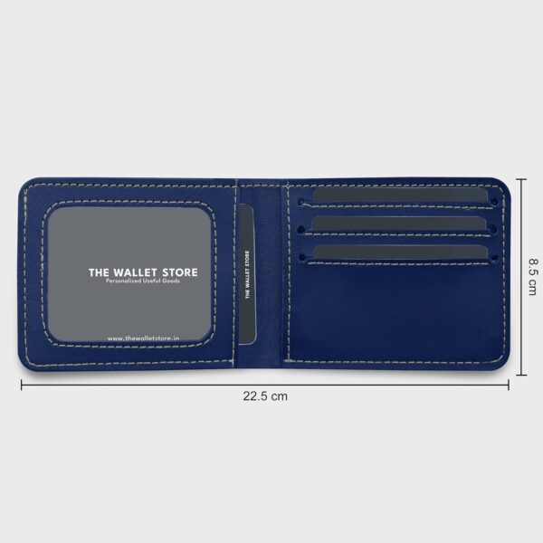 1739090589 The Wallet Store Personalized Passport Cover Wallet Keychain Eyewear Case Combo with Name Charms Best Customized Gifts for Men Husband Boyfriend Father Brother Etc Blue