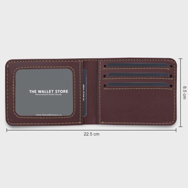1741111579 The Wallet Store Personalized Passport Cover Wallet Keychain Eyewear Case Combo with Name Charms Best Customized Gifts for Men Husband Boyfriend Father Brother Etc Brown