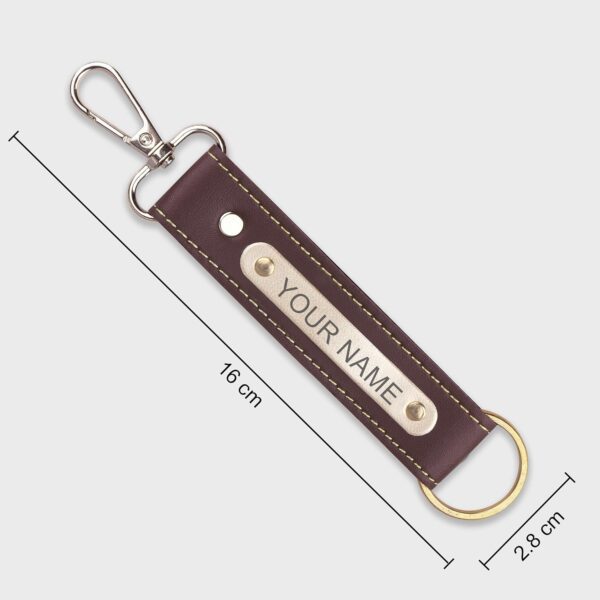 1741111587 The Wallet Store Personalized Passport Cover Wallet Keychain Eyewear Case Combo with Name Charms Best Customized Gifts for Men Husband Boyfriend Father Brother Etc Brown