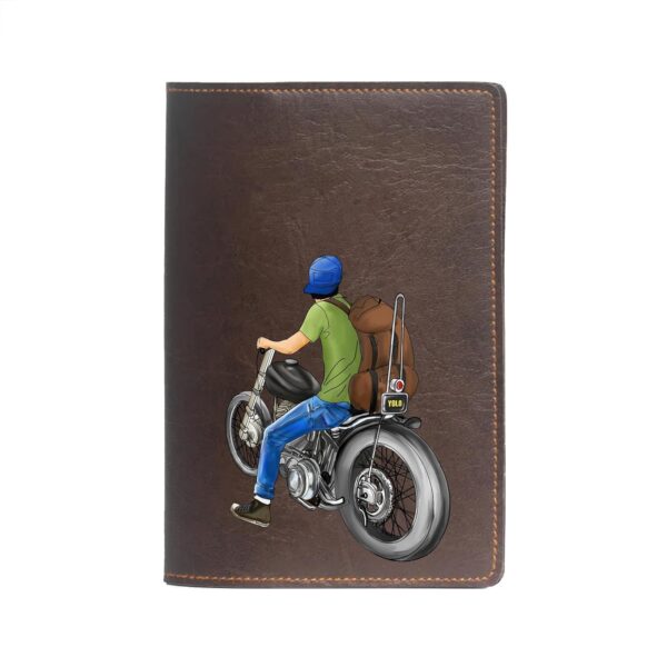 The Messy Corner Vegan Leather Passport Cover for Men | ROADRUSH Passport Case Accessories for Travel (Dark Brown)