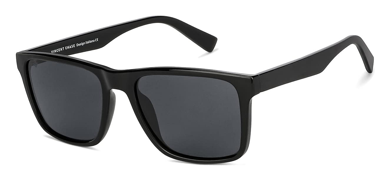 VINCENT CHASE EYEWEAR By Lenskart | Full Rim Square Sunglasses | Polarized And 100% Uv Protected|Men & Women| Vc S13973