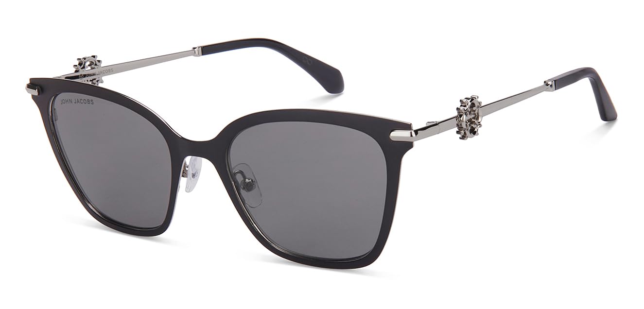 John Jacobs | Full Rim Cat Eye Stylish & Premium John Jacobs | Full Rim Cat Eye Stylish & Premium UV Protected Sunglasses | Urban Elegance | 100% UV Protection (UV 400) | Women | Extra Wide | JJ S17083