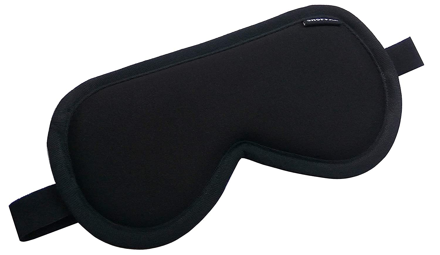 Shoppax Adjustable 100% Super Soft Cotton Eye Mask Sleep Mask Super Smooth Sleep Mask and Blind Fold (Black)