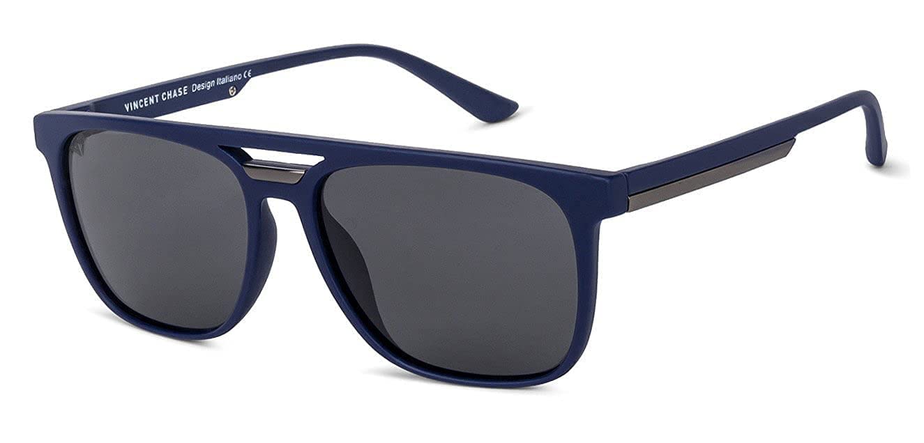 VINCENT CHASE EYEWEAR By Lenskart | Full Rim Square Sunglasses| VINCENT CHASE EYEWEAR By Lenskart | Full Rim Square Sunglasses| Polarized And 100% Uv Protected | Men & Women|Vc S12644