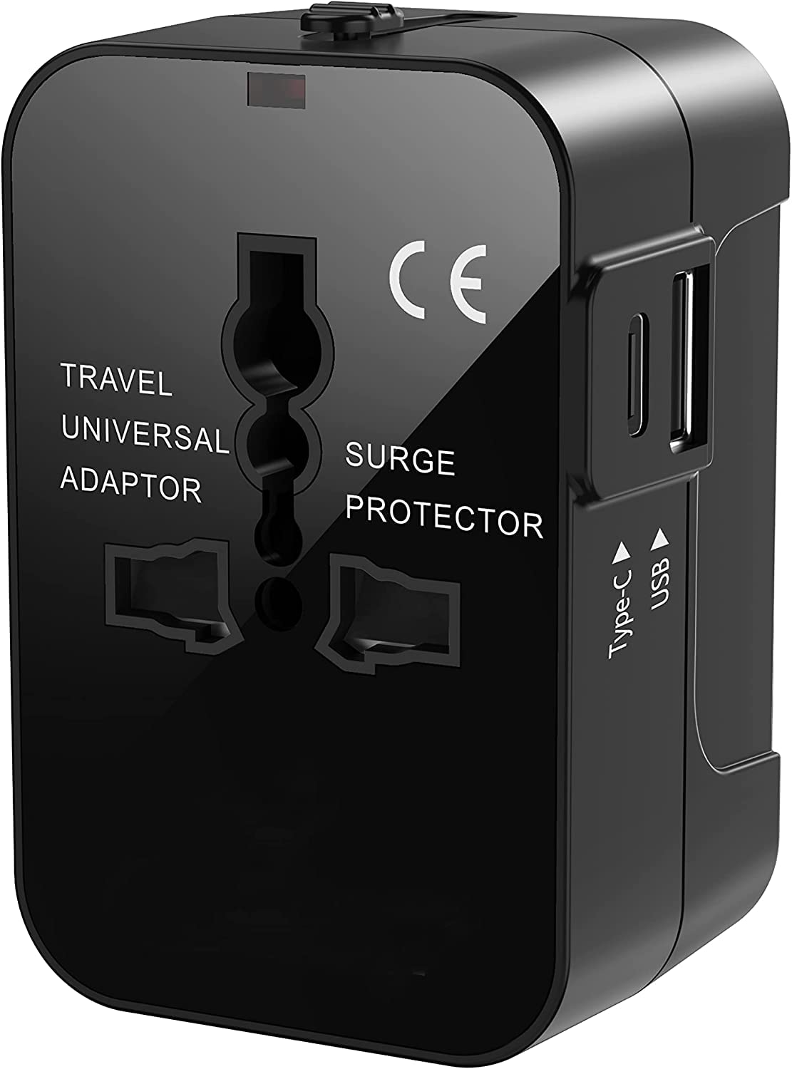 rts Type C (USB C) Universal Travel Adapter with Type C, 3 in 1 Universal Adapter Plug, Travel Essentials Accessories with 1 USB, 1 USB-C with 2.4A, Travel Adaptor for Phone, Laptop, Mobile, Tablet
