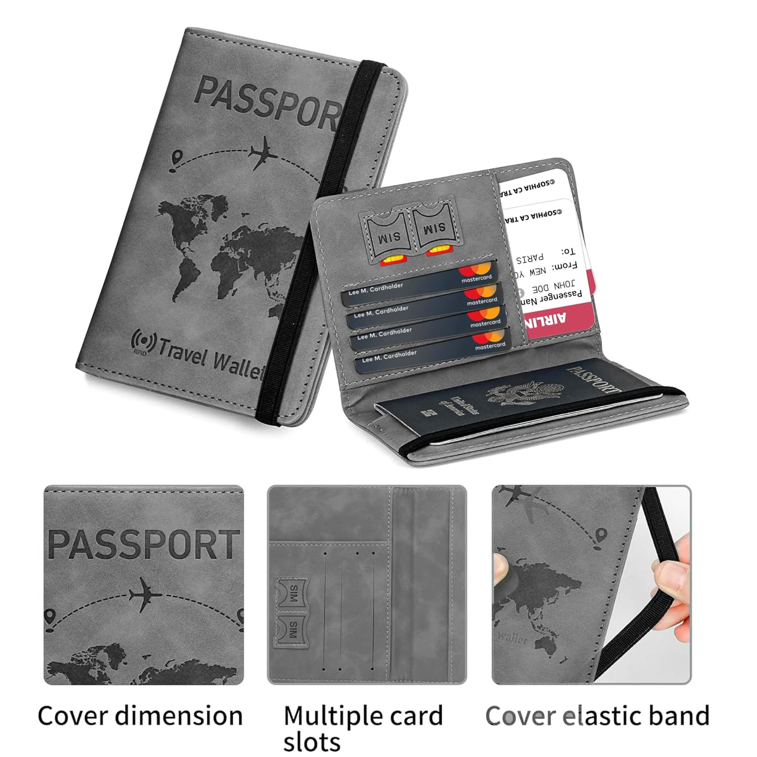 1734427221_DAHSHA-Grey-RFID-Blocking-PU-Leather-Travel-Passport-Holder-Cover-Travel-Wallet-Organiser-Passport-Case-Travel-Document-Organiser-for-Men-Women14.58-X-11CM.jpg 1734427221 DAHSHA Grey RFID Blocking PU Leather Travel Passport Holder Cover Travel Wallet Organiser Passport Case Travel Document Organiser for Men Women14.58 X 11CM