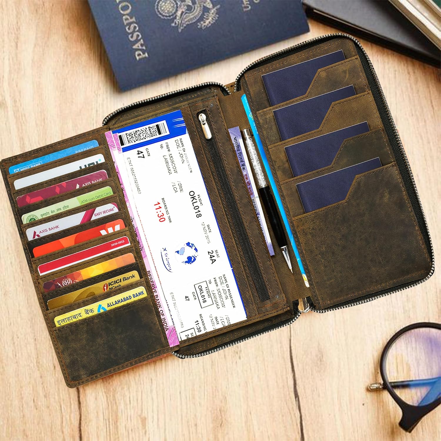1734428190_ABYS-Mint-Green-Hunter-Leather-RFID-Protected-Passport-Holder-for-Men-and-WomenUnisex-CreditDebitATM-Card-HolderWomen-Passport-PouchMen-Travel-Organiser.jpg 1734428190 ABYS Mint Green Hunter Leather RFID Protected Passport Holder for Men and WomenUnisex CreditDebitATM Card HolderWomen Passport PouchMen Travel Organiser