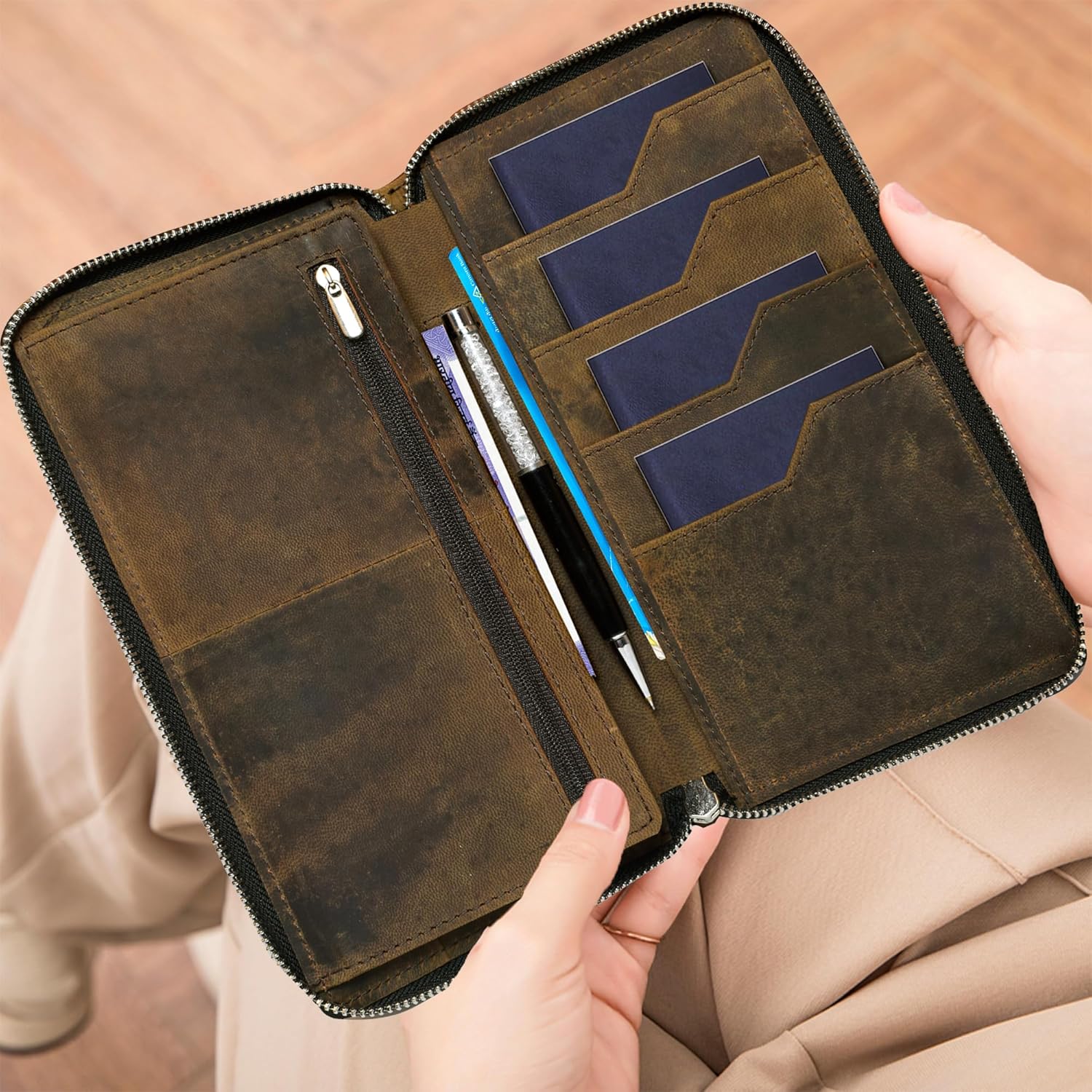 1734428192_ABYS-Mint-Green-Hunter-Leather-RFID-Protected-Passport-Holder-for-Men-and-WomenUnisex-CreditDebitATM-Card-HolderWomen-Passport-PouchMen-Travel-Organiser.jpg 1734428192 ABYS Mint Green Hunter Leather RFID Protected Passport Holder for Men and WomenUnisex CreditDebitATM Card HolderWomen Passport PouchMen Travel Organiser
