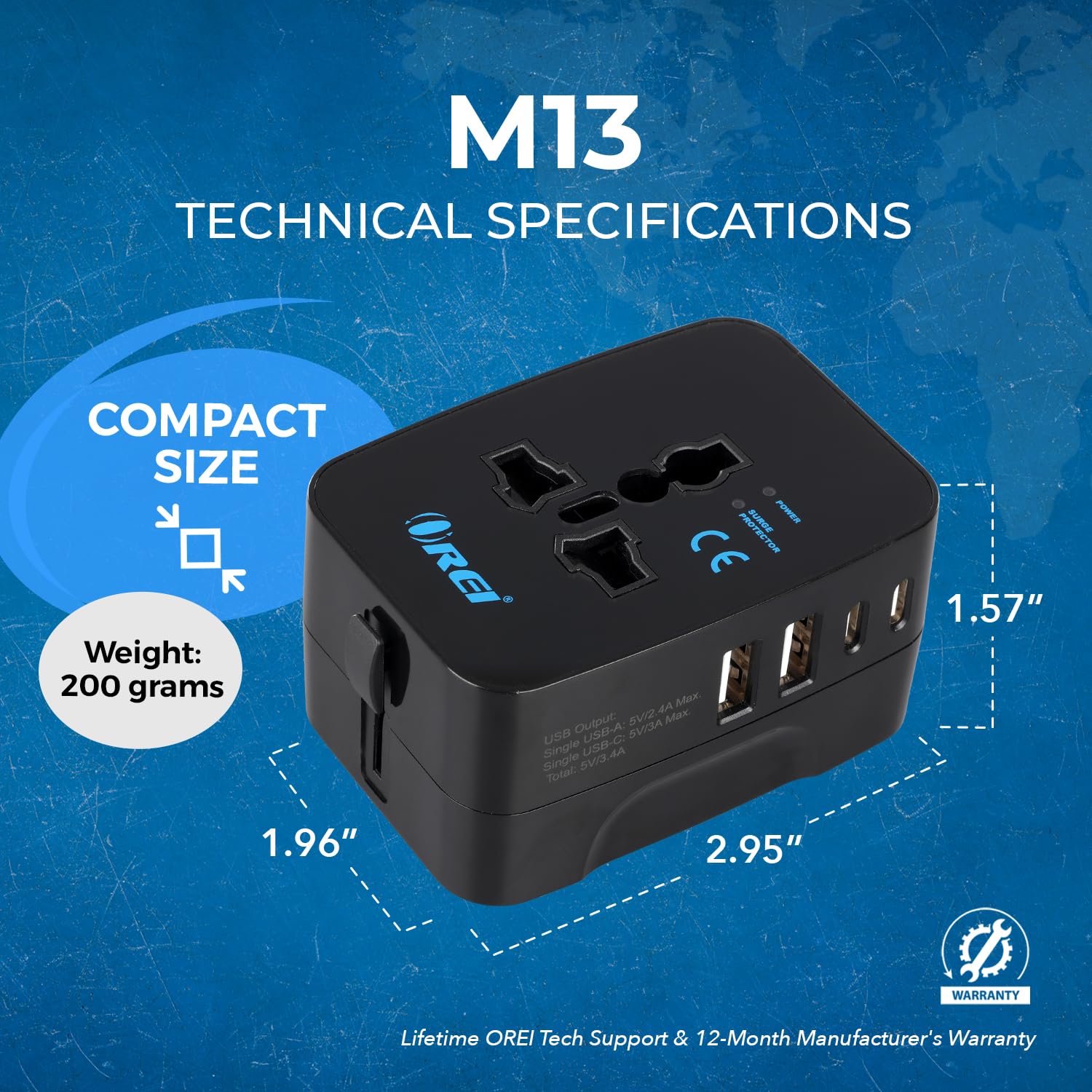 1735298882_Orei-5-in-1-Universal-Travel-Adapter-with-Type-C-International-Travel-Adapter-2X-USB-A-and-2X-USB-C-3.4A-Universal-Socket-for-USA-UK-Europe-More-–-CE-FCC-Certified-3-Year-Warranty.jpg 1735298882 Orei 5 in 1 Universal Travel Adapter with Type C International Travel Adapter 2X USB A and 2X USB C 3.4A Universal Socket for USA UK Europe More – CE FCC Certified 3 Year Warranty