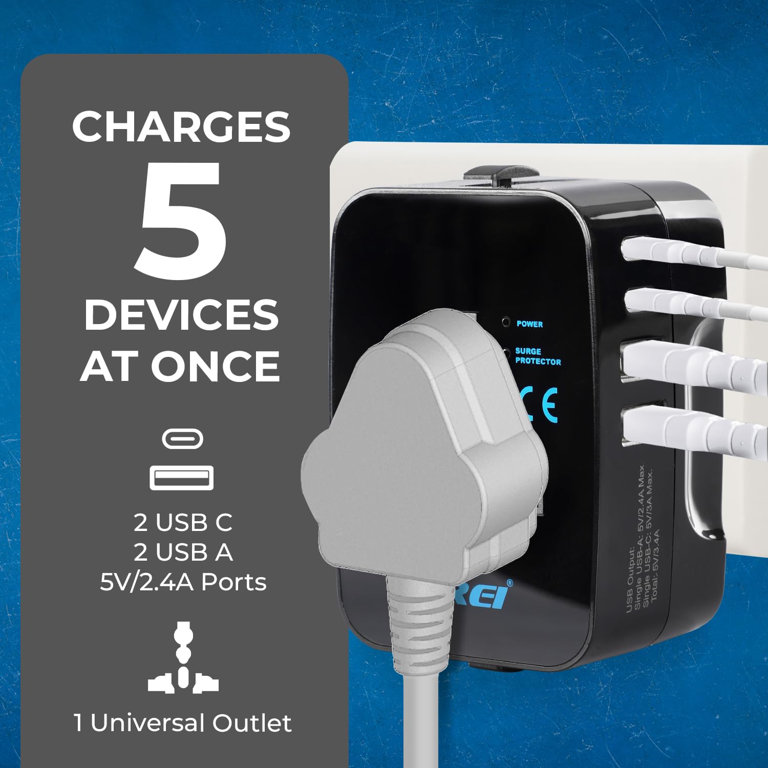 1735298884_Orei-5-in-1-Universal-Travel-Adapter-with-Type-C-International-Travel-Adapter-2X-USB-A-and-2X-USB-C-3.4A-Universal-Socket-for-USA-UK-Europe-More-–-CE-FCC-Certified-3-Year-Warranty.jpg 1735298884 Orei 5 in 1 Universal Travel Adapter with Type C International Travel Adapter 2X USB A and 2X USB C 3.4A Universal Socket for USA UK Europe More – CE FCC Certified 3 Year Warranty