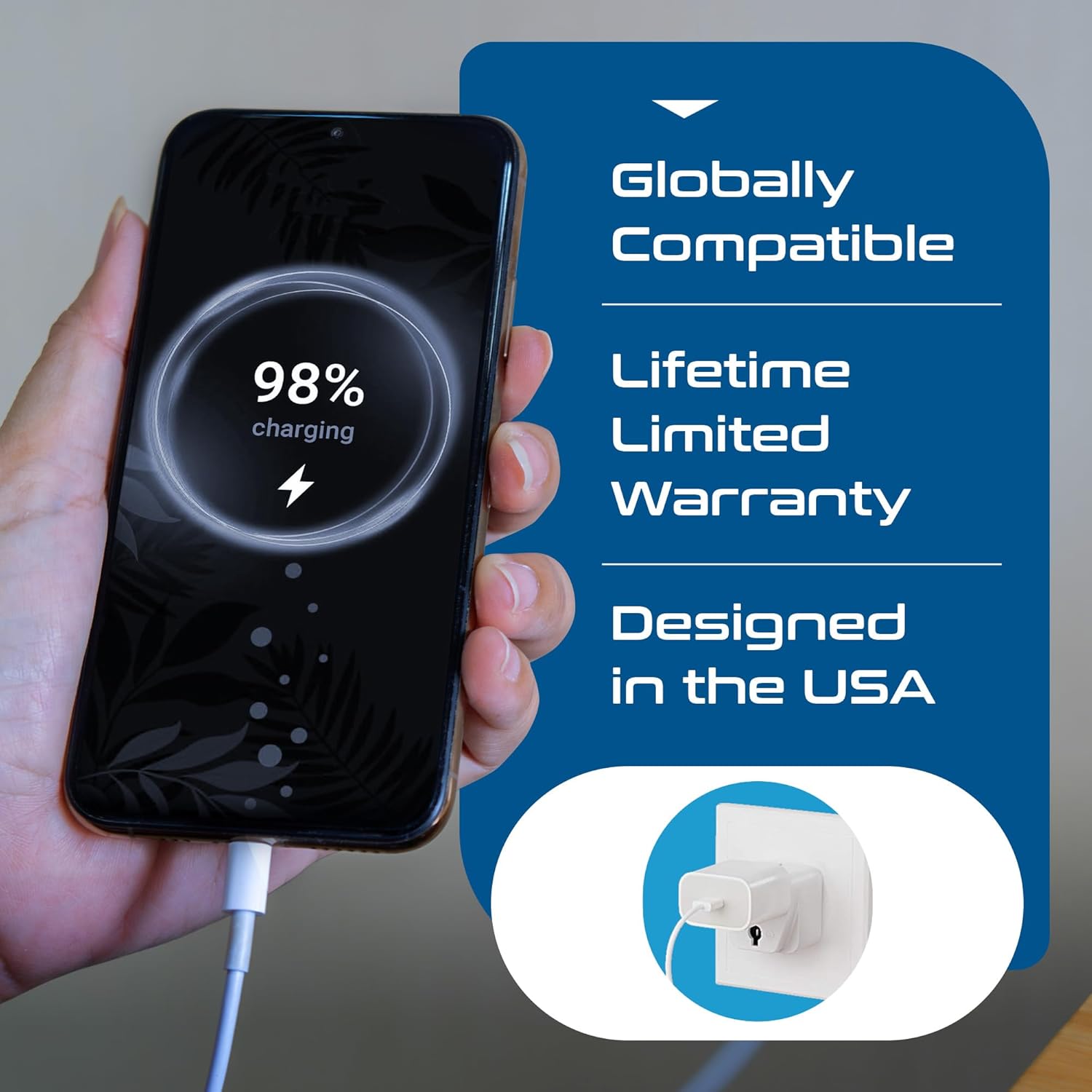 1735299819 Ceptics India to Italy Libya Chile More Type L Travel Adapter Plug CE Certified RoHS Compliant 3 Pack GP 12A 3PK