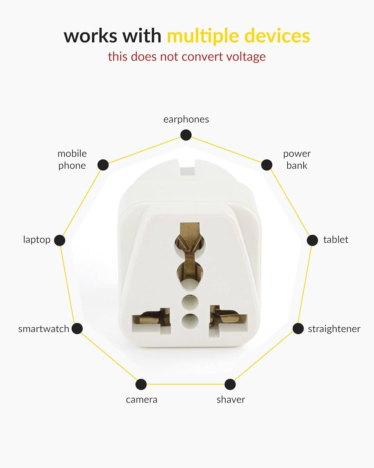 1735343095 Destinio Europe Travel Adapter India to Europe Schuko Plug 10 Year Warranty Type EF European Plug Adapter Universal Adapter for Europe Adapter