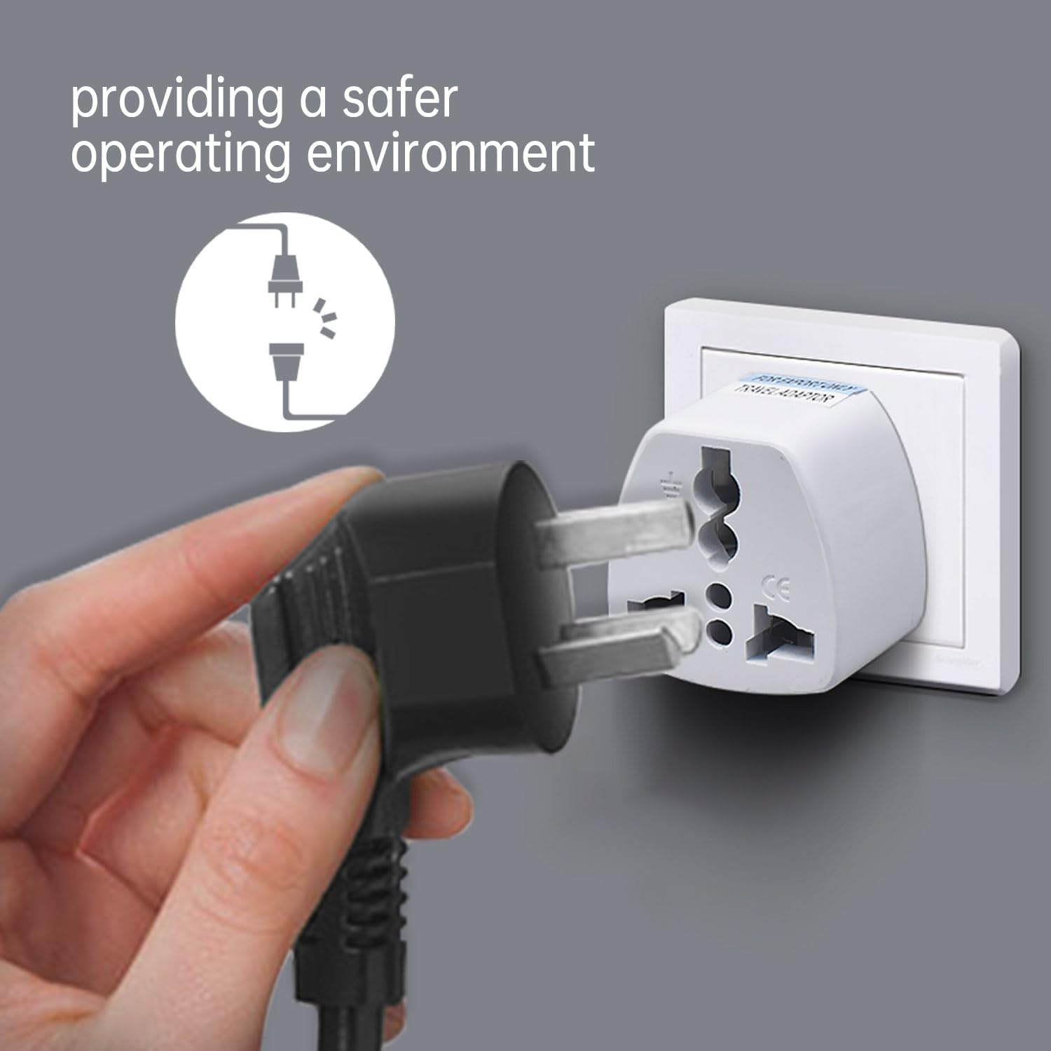 1735397311 KAVANA 3pcs Type A US Converter Plug India to USA Universal Travel Adapter for USA Canada Mexico Brazil Philippines Cuba Thailand Taiwan Japan Panama etc