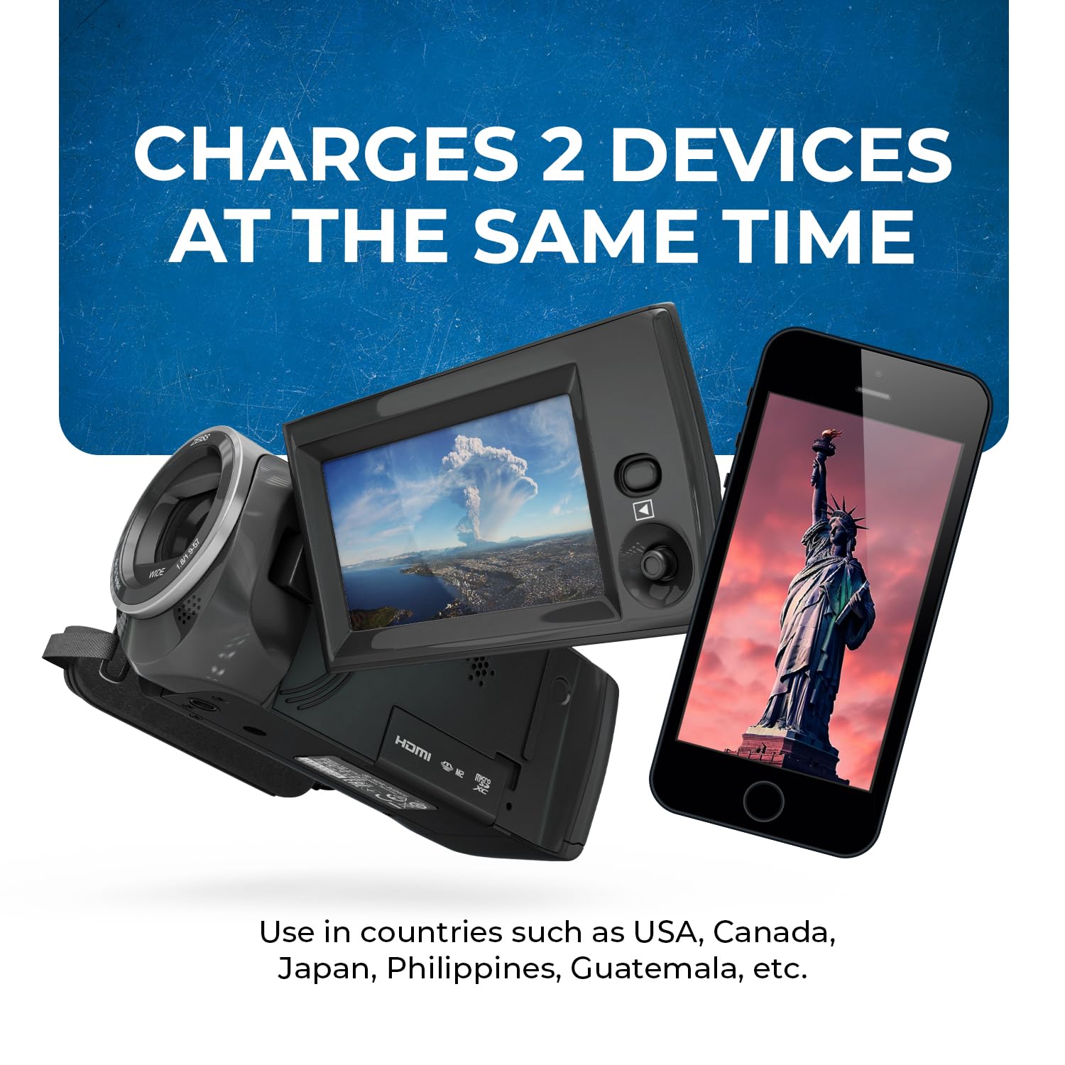 1735414177 OREI India USA Adapter India to Universal Travel Adapter for USA Japan Canada Plug Adapter Type B Plug 2 in 1 Perfect for Laptop Camera Charger and More CE RoHS Beige