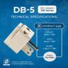 1735414181 OREI India USA Adapter India to Universal Travel Adapter for USA Japan Canada Plug Adapter Type B Plug 2 in 1 Perfect for Laptop Camera Charger and More CE RoHS Beige