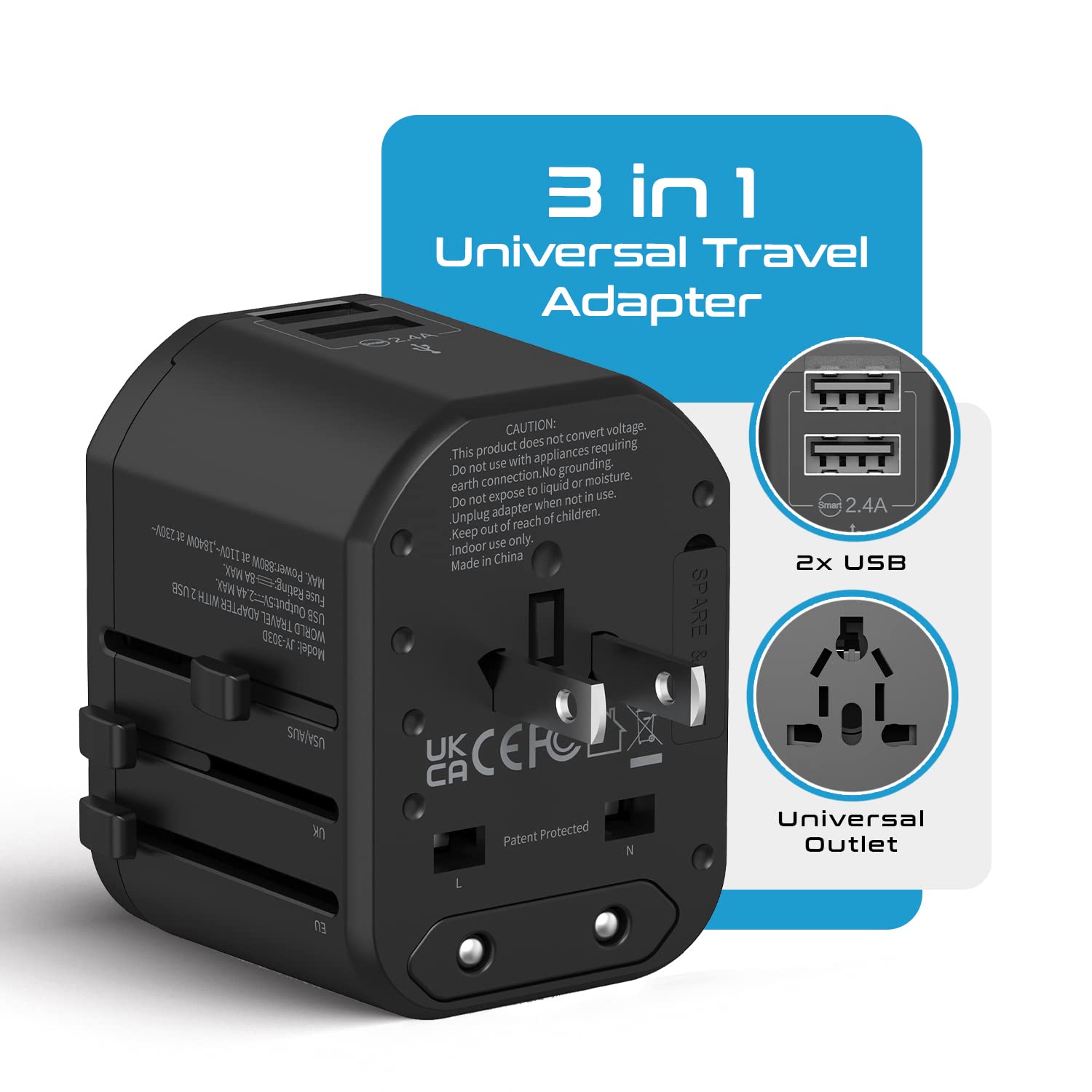 Ceptics-Universal-Travel-Adapter-3-in-1-Worldwide-Travel-Adapter-Universal-Plug-Socket-and-2-x-USB-with-2.4A-International-Travel-Adapter.jpg Ceptics Universal Travel Adapter 3 in 1 Worldwide Travel Adapter Universal Plug Socket and 2 x USB with 2.4A International Travel Adapter