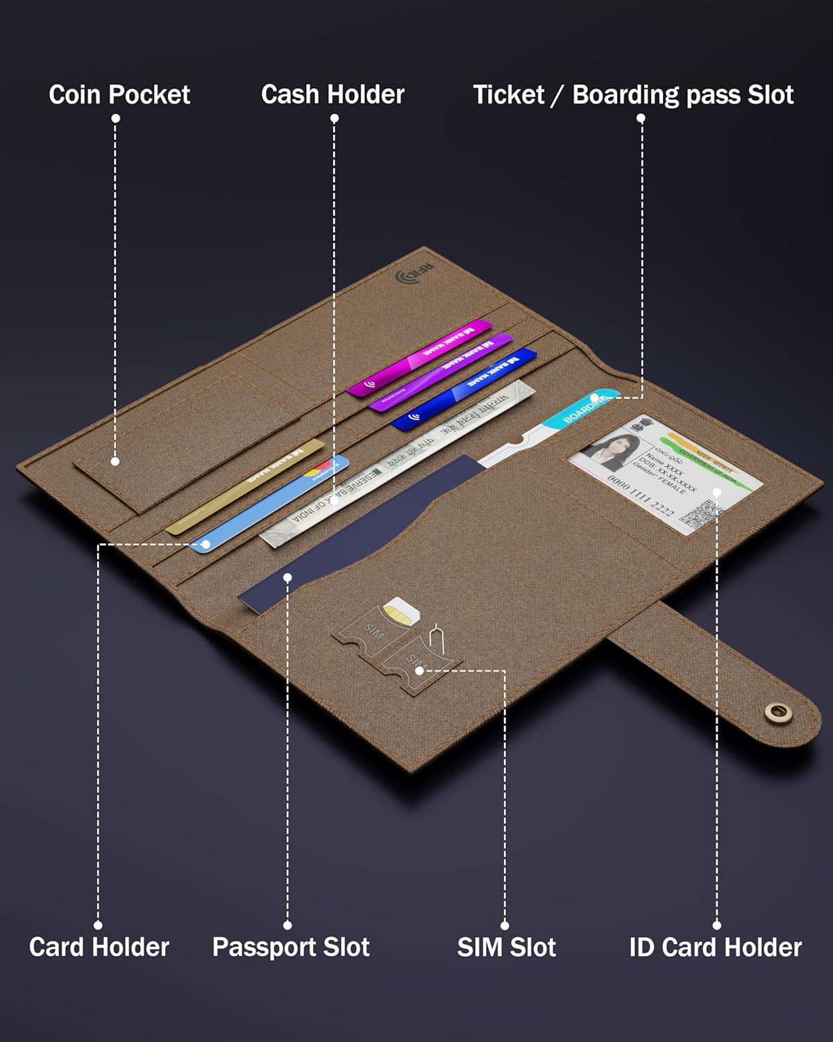 FEDUS-Premium-Long-Currency-Holder-Passport-Holder-for-Unisex-Passport-Cover-Case-Wallet-with-Card-Holder-ID-Card-Ticket-Currency-Boarding-Pass-Slots-RFID-Protected-Travel-Accessories-Organiser.jpg FEDUS Premium Long Currency Holder Passport Holder for Unisex Passport Cover Case Wallet with Card Holder ID Card Ticket Currency Boarding Pass Slots RFID Protected Travel Accessories Organiser