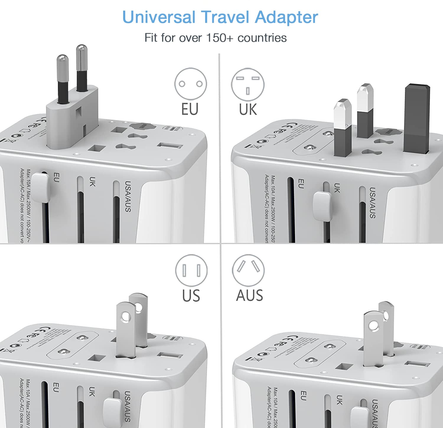 TESSAN-Universal-Power-Adapter-International-Plug-Adaptor-with-4-USB-Ports-1-USB-C-Travel-Worldwide-Essentials-Wall-Charger-for-US-to-Europe-Germany-France-Spain-Ireland-AustraliaType-CGAI.jpg TESSAN Universal Power Adapter International Plug Adaptor with 4 USB Ports 1 USB C Travel Worldwide Essentials Wall Charger for US to Europe Germany France Spain Ireland AustraliaType CGAI