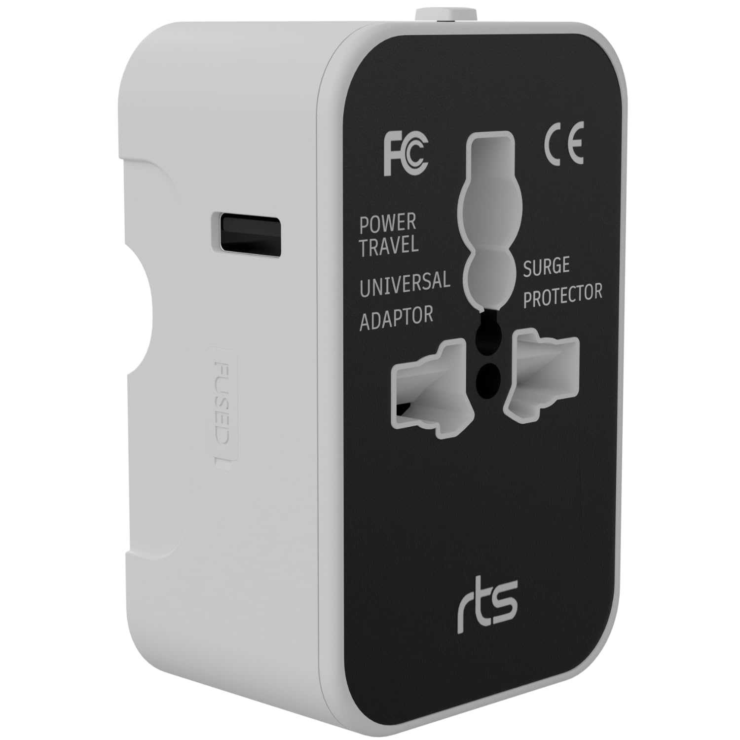 rts 2 Type C 1 USB Plug Universal Travel Adapter International All in One Worldwide Travel Power Plug Adapter Suitable for 200 Countries Wall Charger for USA EU UK AUS European Cell Phone Laptop