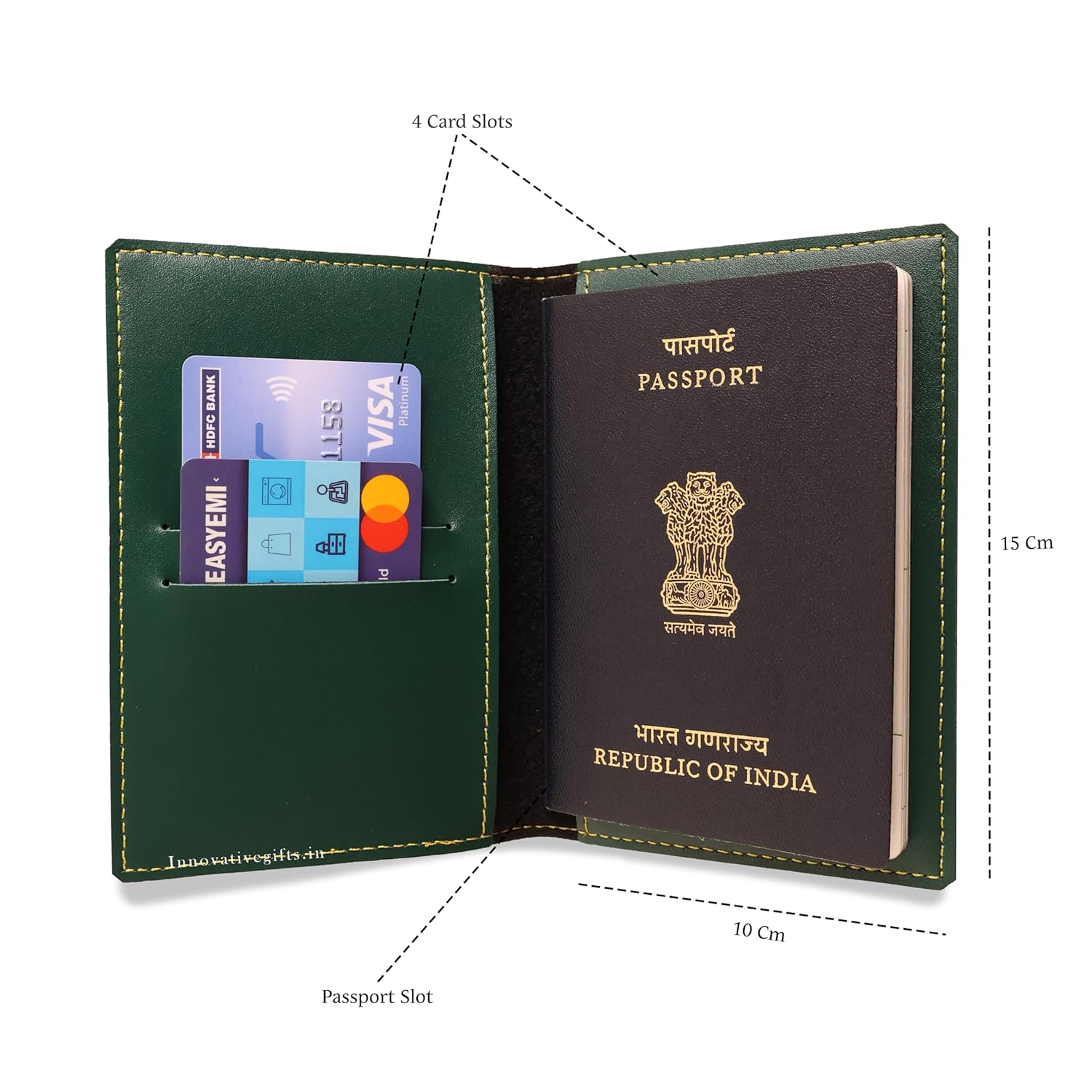 1735913578 Innovative Gifts Unisex Personalized Printed Passport Cover with Custom Name I Customized PU Leather Unique Travel Accessories Organizer I Classy Stylish Gift for Men Women Kids Olive