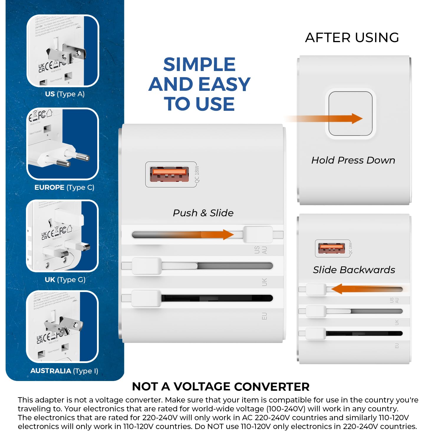 1735957072_OREI-25Watt-Universal-Charger-Adapter-2X-USBC-1XUSB-A-4-in-1-International-Travel-Adapter-10-Years-Warranty-Universal-Travel-Adapter-Compatible-150-Countries-Type-C-A-G-I-Compatible.jpg 1735957072 OREI 25Watt Universal Charger Adapter 2X USBC 1XUSB A 4 in 1 International Travel Adapter 10 Years Warranty Universal Travel Adapter Compatible 150 Countries Type C A G I Compatible