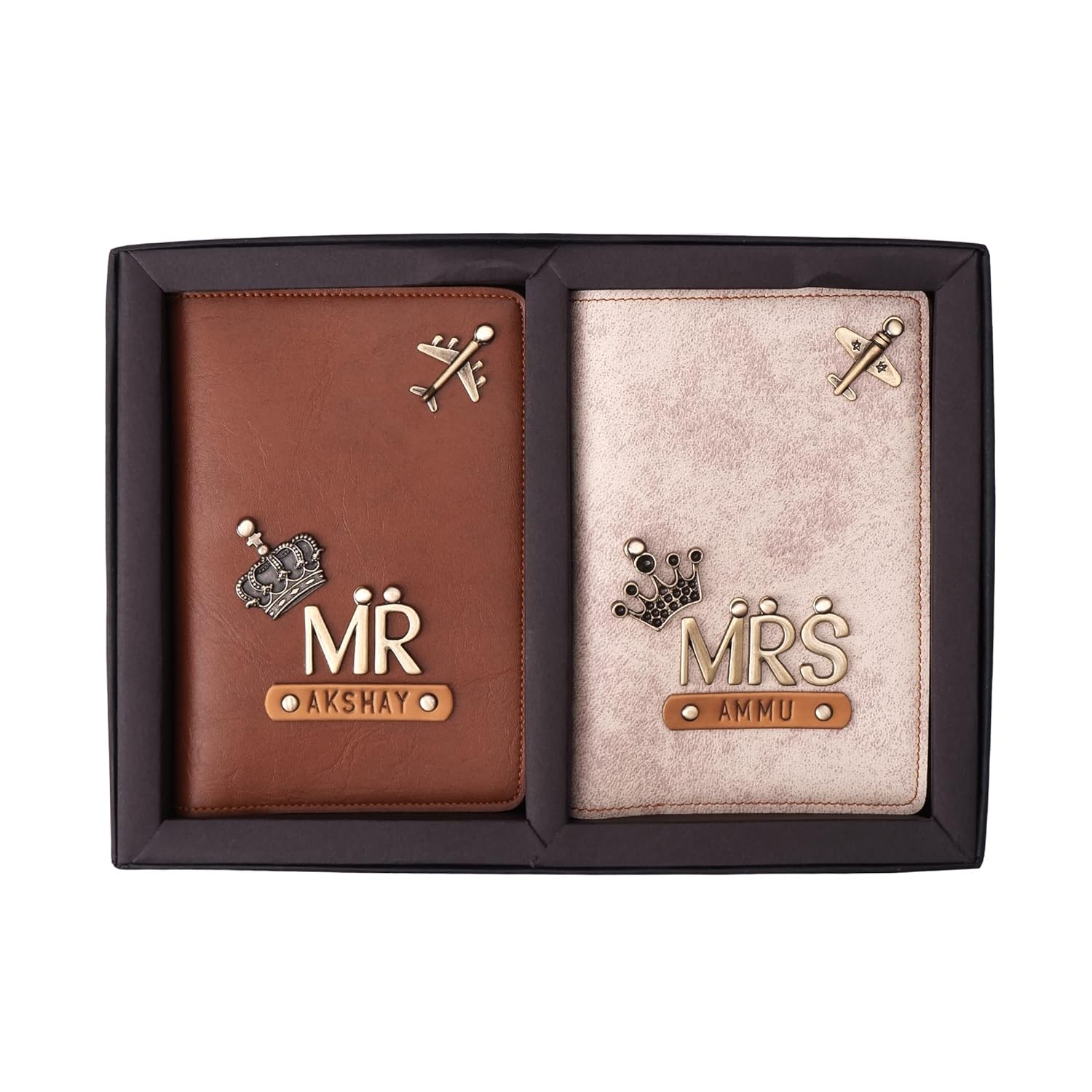 1736407985_The-Junket-Mr-Mrs-Customized-Faux-Leather-Unisex-Couple-Passport-Cover-Personalized-Name-and-Charms-for-MensWomens-Gift-for-BirthdayAnniversary.jpg 1736407985 The Junket Mr Mrs Customized Faux Leather Unisex Couple Passport Cover Personalized Name and Charms for MensWomens Gift for BirthdayAnniversary