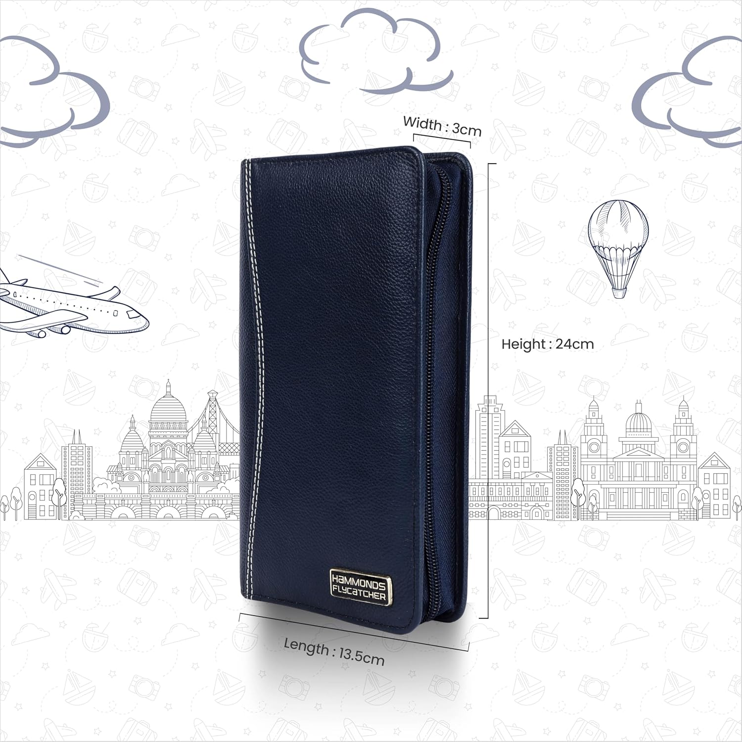 1736494474_HAMMONDS-FLYCATCHER-Genuine-Leather-Passport-Cover-Passport-Holder-for-Men-and-Women-Travel-Accessories-Document-Organizer-RFID-Protected-Passport-Wallet-with-Card-Slots-for-Trips-Blue.jpg 1736494474 HAMMONDS FLYCATCHER Genuine Leather Passport Cover Passport Holder for Men and Women Travel Accessories Document Organizer RFID Protected Passport Wallet with Card Slots for Trips Blue