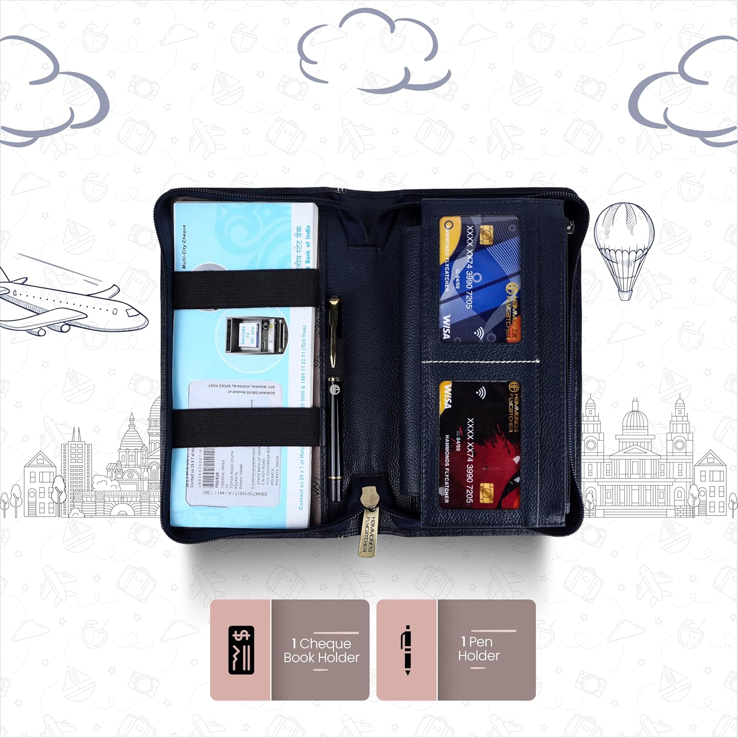 1736494477_HAMMONDS-FLYCATCHER-Genuine-Leather-Passport-Cover-Passport-Holder-for-Men-and-Women-Travel-Accessories-Document-Organizer-RFID-Protected-Passport-Wallet-with-Card-Slots-for-Trips-Blue.jpg 1736494477 HAMMONDS FLYCATCHER Genuine Leather Passport Cover Passport Holder for Men and Women Travel Accessories Document Organizer RFID Protected Passport Wallet with Card Slots for Trips Blue