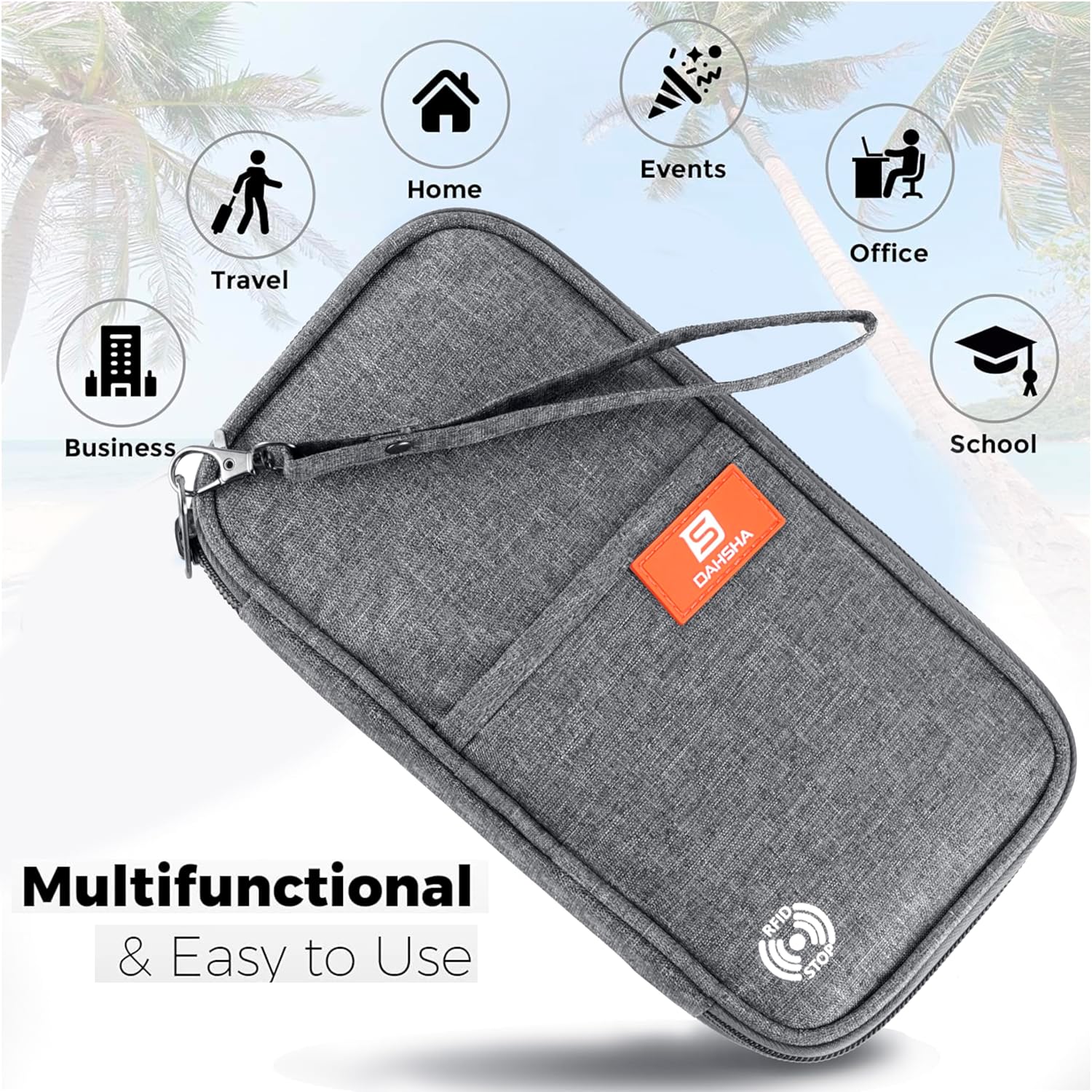 1737532444_DAHSHA-RFID-Travel-Family-Passport-Holder-Wallet-Organizer-for-Passport-Credit-Debit-Bank-Card-Boarding-Pass-with-Removable-Hand-Strap-for-Men-and-Women-Grey-13-x-3-x-23-Cm.jpg 1737532444 DAHSHA RFID Travel Family Passport Holder Wallet Organizer for Passport Credit Debit Bank Card Boarding Pass with Removable Hand Strap for Men and Women Grey 13 x 3 x 23 Cm