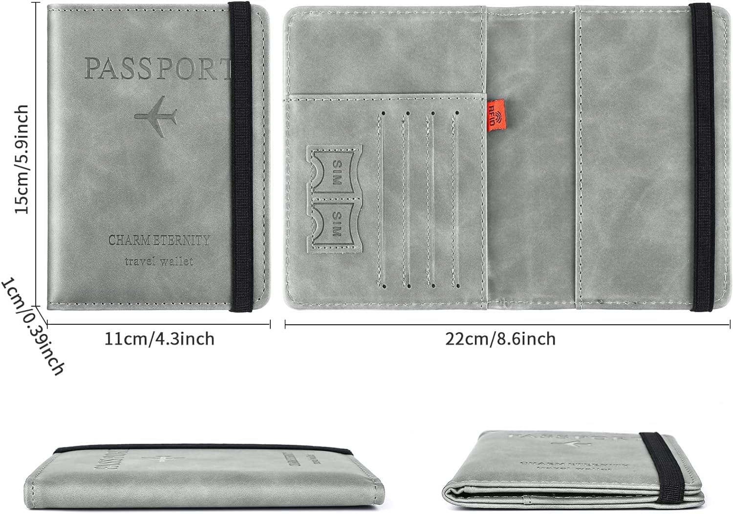 1738224570_Hudux-Passport-Holder-Passport-Covers-PU-Leather-Document-Holder-Travel-Wallet-Case-Organiser-for-Credit-Cards-Boarding-Passes-for-Men-Women-Gray.jpg 1738224570 Hudux Passport Holder Passport Covers PU Leather Document Holder Travel Wallet Case Organiser for Credit Cards Boarding Passes for Men Women Gray