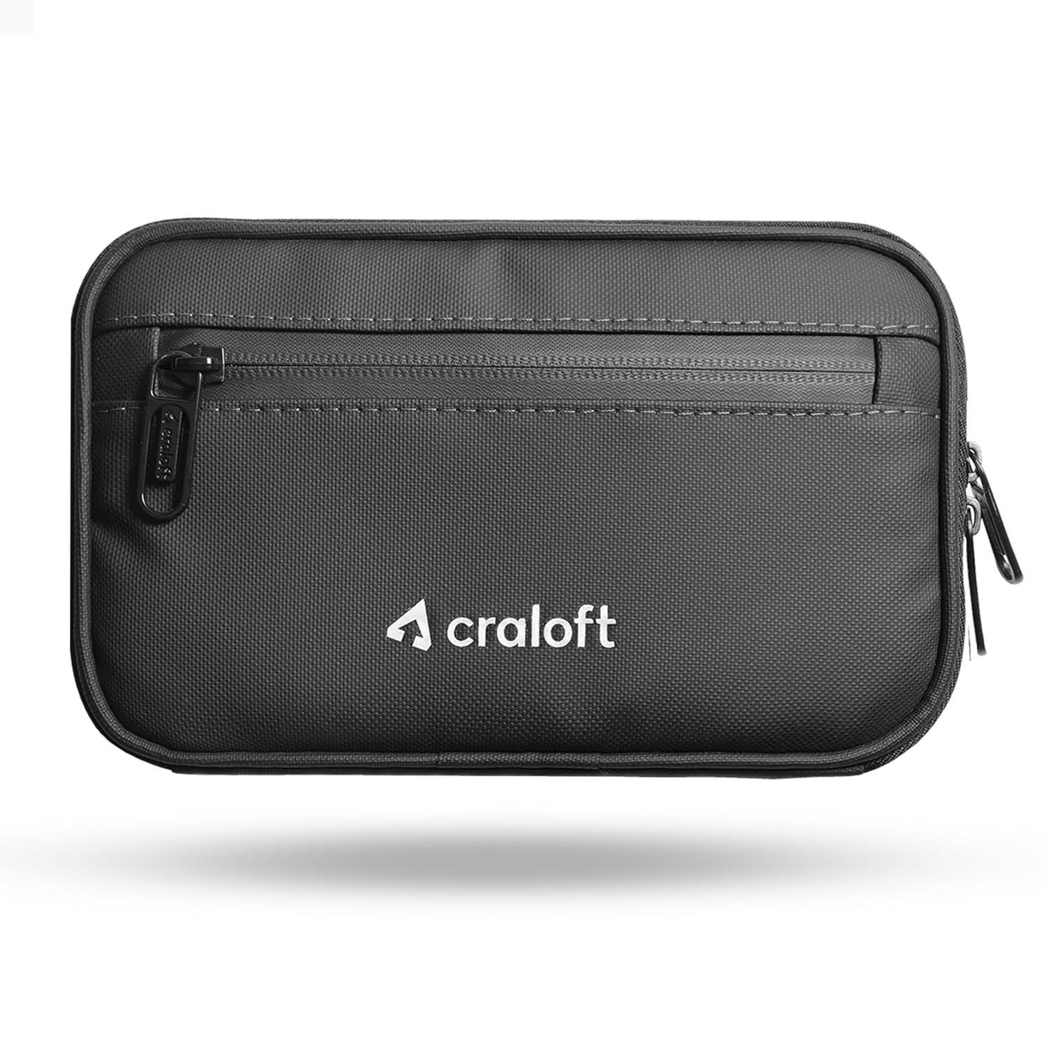CRALOFT Polyester Passport Holder Pouch, Passport Wallet Cover Bag for CRALOFT Polyester Passport Holder Pouch, Passport Wallet Cover Bag for Men, Women & Family - Compact Travel Essentials Organizer (Black-CPH2)