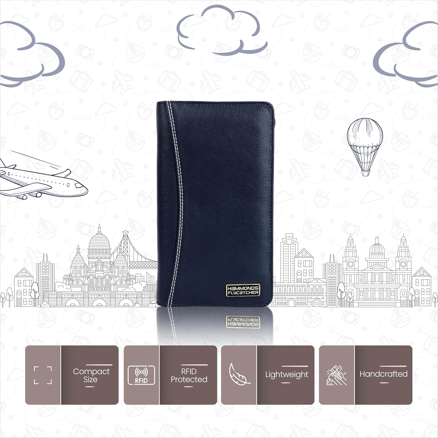 HAMMONDS-FLYCATCHER-Genuine-Leather-Passport-Cover-Passport-Holder-for-Men-and-Women-Travel-Accessories-Document-Organizer-RFID-Protected-Passport-Wallet-with-Card-Slots-for-Trips-Blue.jpg HAMMONDS FLYCATCHER Genuine Leather Passport Cover Passport Holder for Men and Women Travel Accessories Document Organizer RFID Protected Passport Wallet with Card Slots for Trips Blue