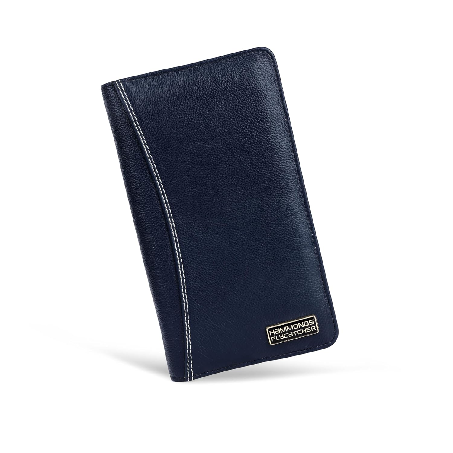 HAMMONDS FLYCATCHER Genuine Leather Passport Cover, Passport Holder for Men HAMMONDS FLYCATCHER Genuine Leather Passport Cover, Passport Holder for Men and Women - Travel Accessories Document Organizer, RFID Protected Passport Wallet with Card Slots for Trips - Blue
