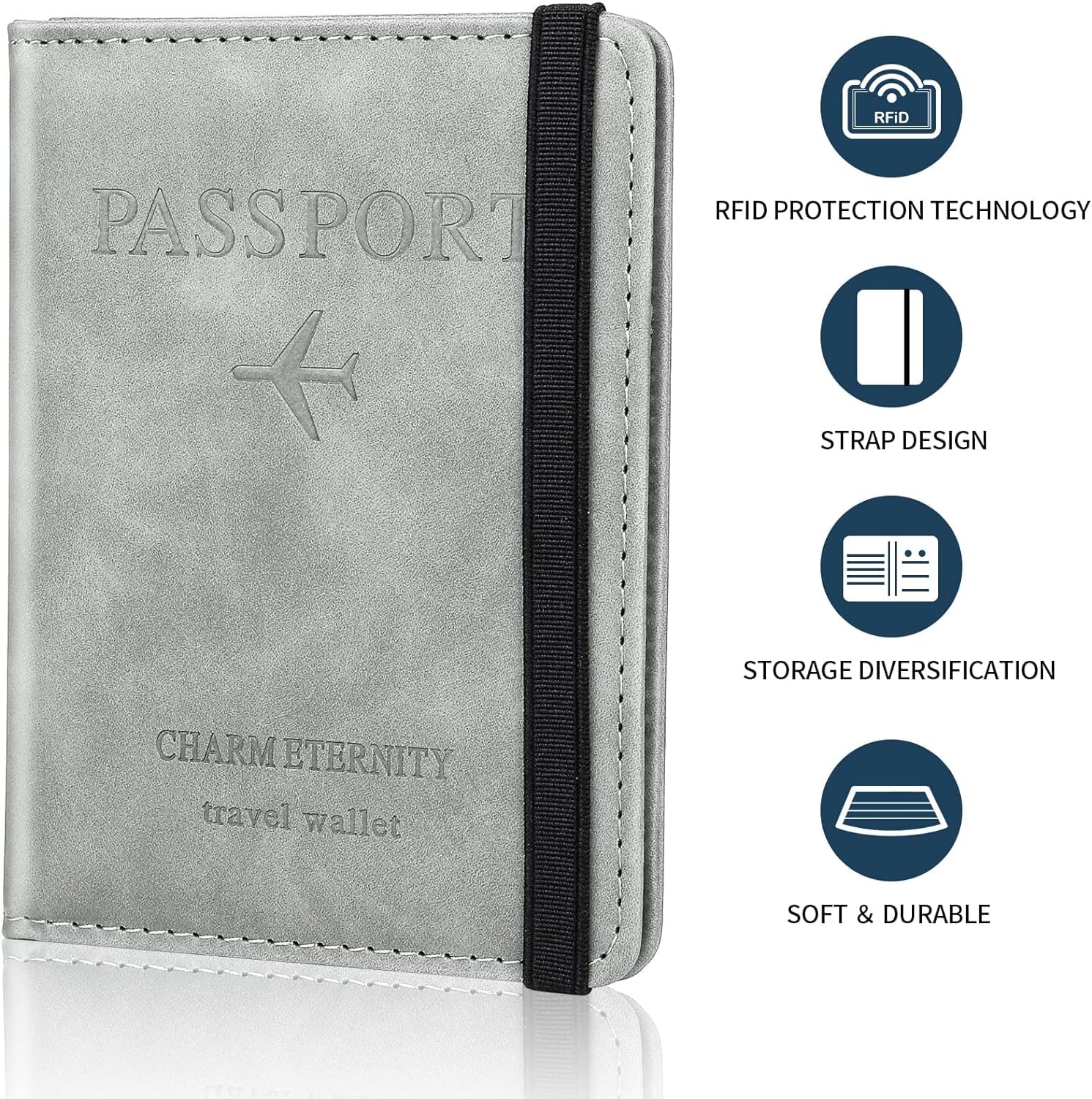 Hudux-Passport-Holder-Passport-Covers-PU-Leather-Document-Holder-Travel-Wallet-Case-Organiser-for-Credit-Cards-Boarding-Passes-for-Men-Women-Gray.jpg Hudux Passport Holder Passport Covers PU Leather Document Holder Travel Wallet Case Organiser for Credit Cards Boarding Passes for Men Women Gray