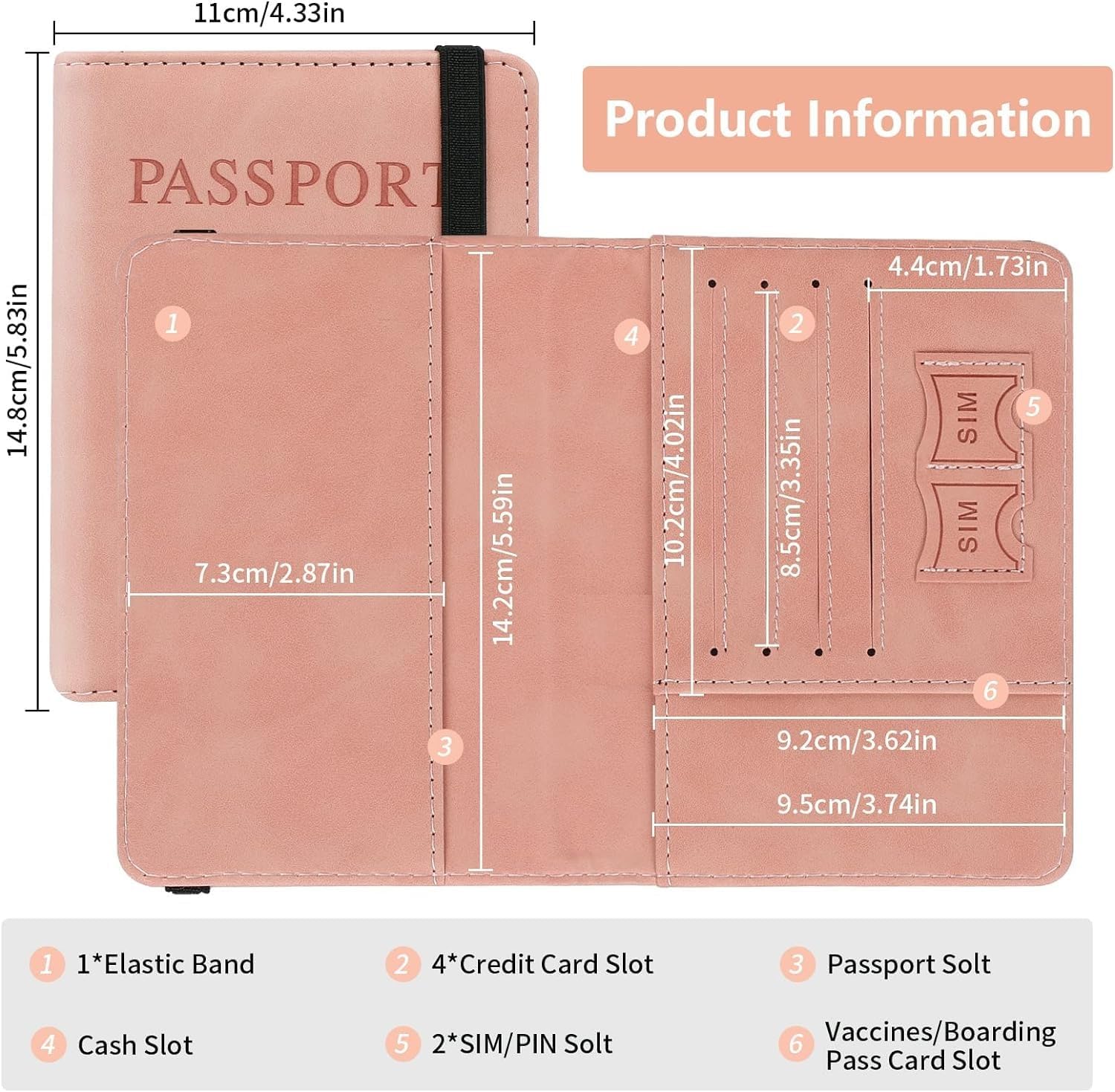VENI.VICI_.-Passport-Holder-Cover-Travel-Wallet-Organizer-Passport-Case-with-RFID-Blocking-PU-Leather-Travel-Document-Holder-for-Men-Women-Travel-Accessories-Pack-of-1-Pink.jpg VENI.VICI . Passport Holder Cover Travel Wallet Organizer Passport Case with RFID Blocking PU Leather Travel Document Holder for Men Women Travel Accessories Pack of 1 Pink