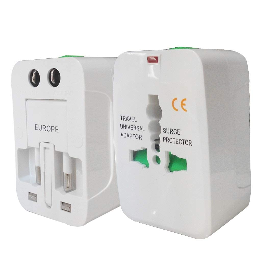 1739004496 Techgadget All in One Universal World Travel AdapterAdaptor Surge Protector Charger Plug for USA Europe United Kingdom Australia China Japan