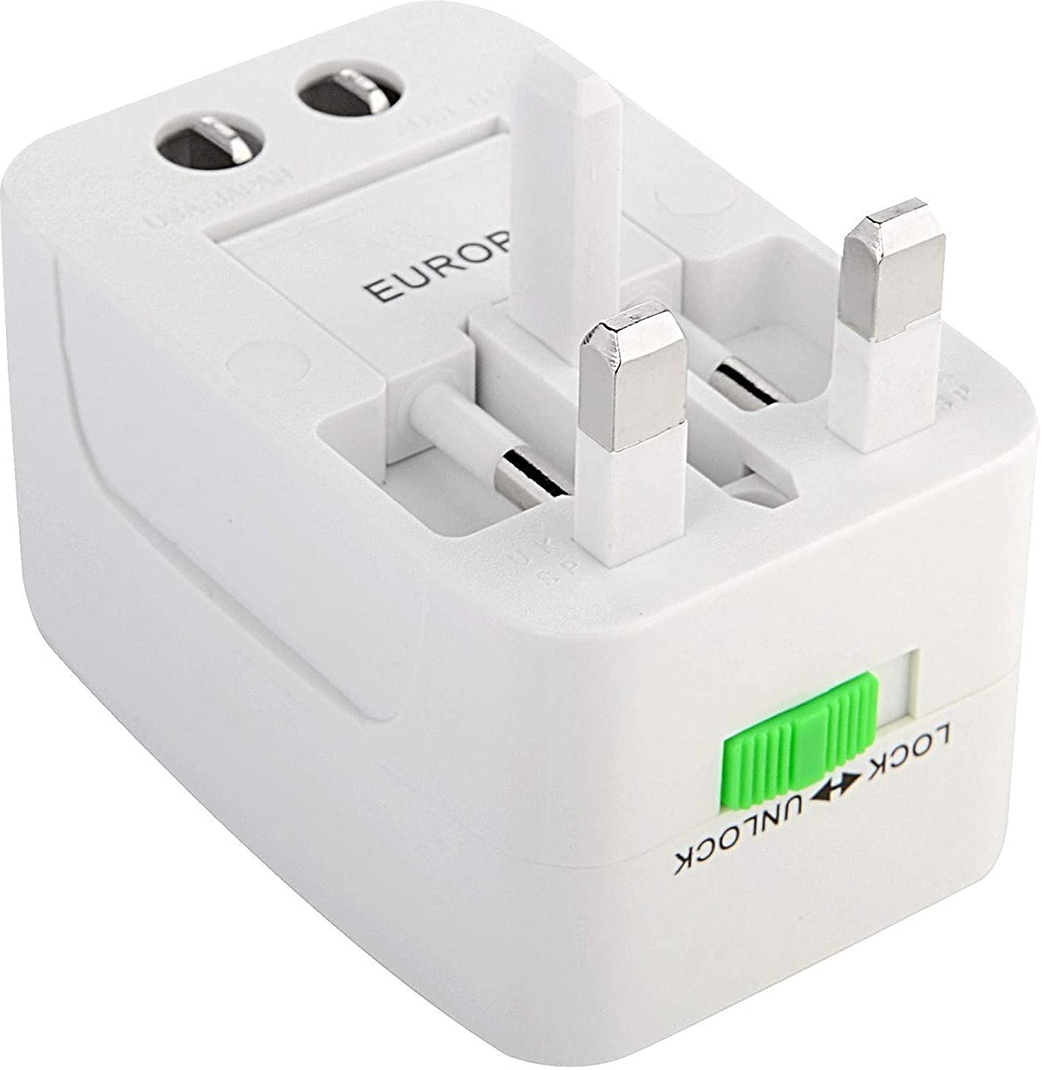 1739004498 Techgadget All in One Universal World Travel AdapterAdaptor Surge Protector Charger Plug for USA Europe United Kingdom Australia China Japan