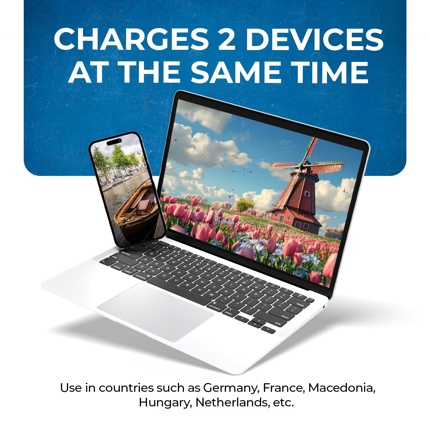 1739527406 Orei India Europe Adapter Schuko Plug Type EF India to Europe Adapter 2 in 1 Perfect for Laptop Camera Charger and More CE RoHS 4 Pack Beige 5 Years Warranty