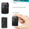 1740419951 Kienlix Universal Travel Adapter with Type C 3 in 1 Universal Adapter Plug Travel Essentials Accessories with 1 USB 1 USB C with 2.4A Travel Adaptor for Phone Laptop Mobile Tablet CUSB