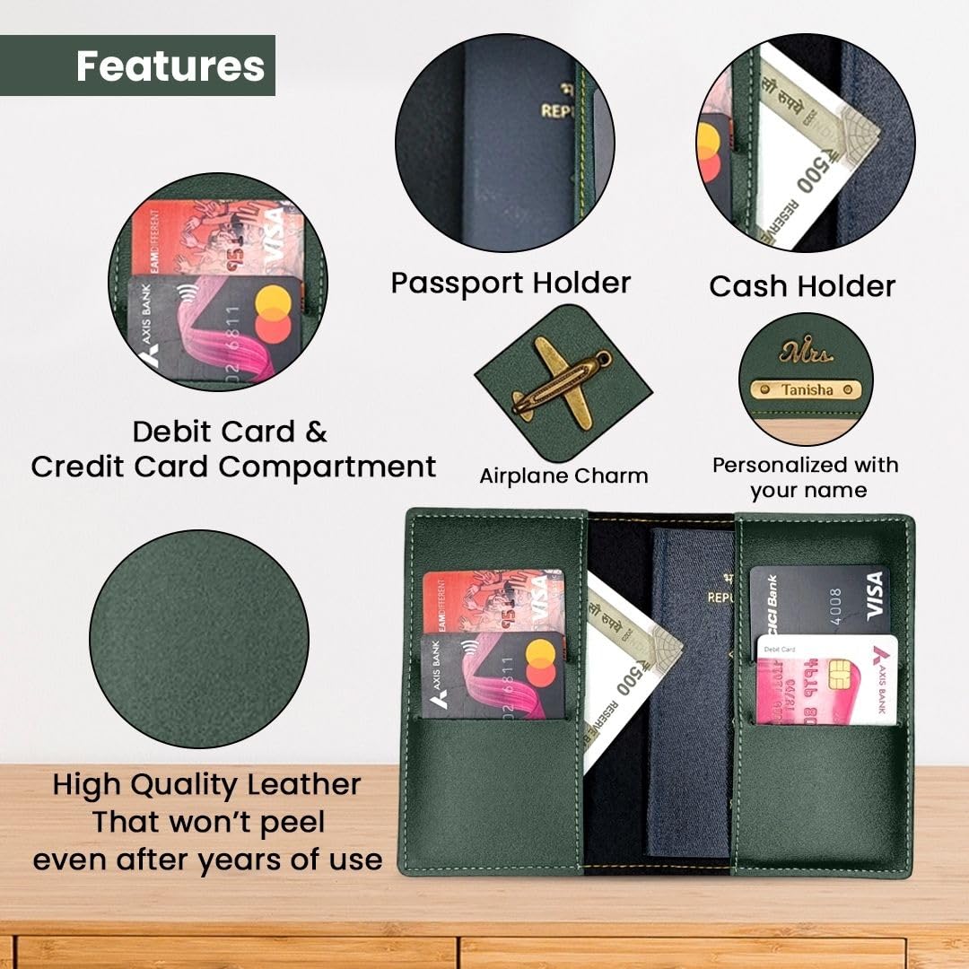 Giftana-Personalised-Passport-Holder-for-Men-and-Women-Customized-Passport-Cover-with-Name-Charms-Customised-Vegan-Leather-Passport-Cover-Holder-Personalised-Birthday-GiftsCorporate-Gift-Green.jpg Giftana Personalised Passport Holder for Men and Women Customized Passport Cover with Name Charms Customised Vegan Leather Passport Cover Holder Personalised Birthday GiftsCorporate Gift Green