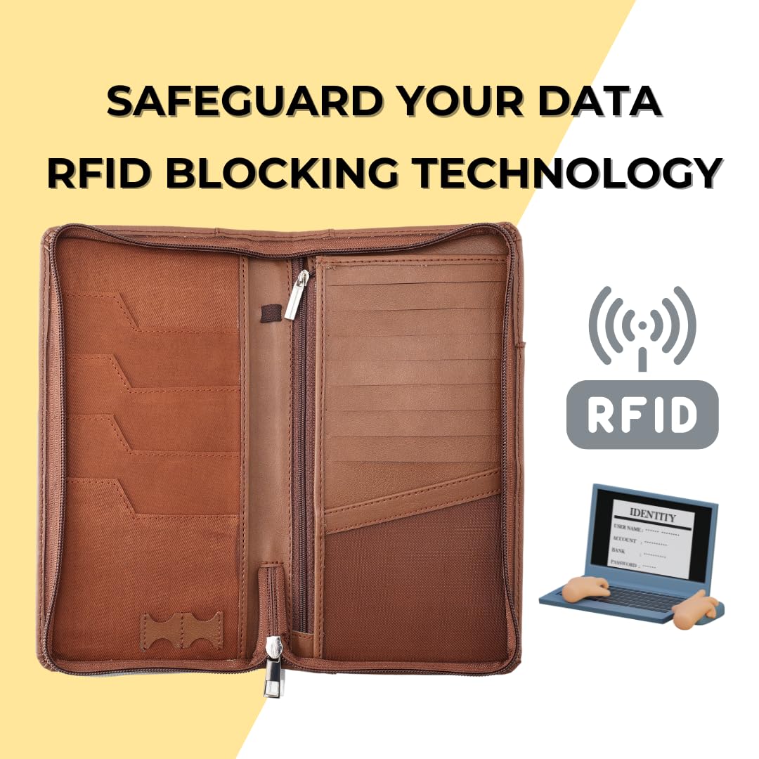 HAMELIN-Unisex-Passport-Holder-with-RFID-Blocking-Technology-Vegan-Leather-Passport-CoverTravel-Document-OrganiserPassport-Wallet-with-4-Passport-Slots8-Card-Holder-Slots-Passport-Holder-Caramel.jpg HAMELIN Unisex Passport Holder with RFID Blocking Technology Vegan Leather Passport CoverTravel Document OrganiserPassport Wallet with 4 Passport Slots8 Card Holder Slots Passport Holder Caramel