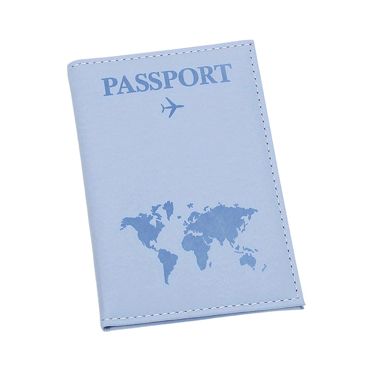HVG TRADERS Map Passport Holder, Portable Universal Passport Cover for HVG TRADERS Map Passport Holder, Portable Universal Passport Cover for Women Men, PU Leather Airplane Travel Wallet Case Organiser for Passport Credit Cards Boarding Passes (Blue)