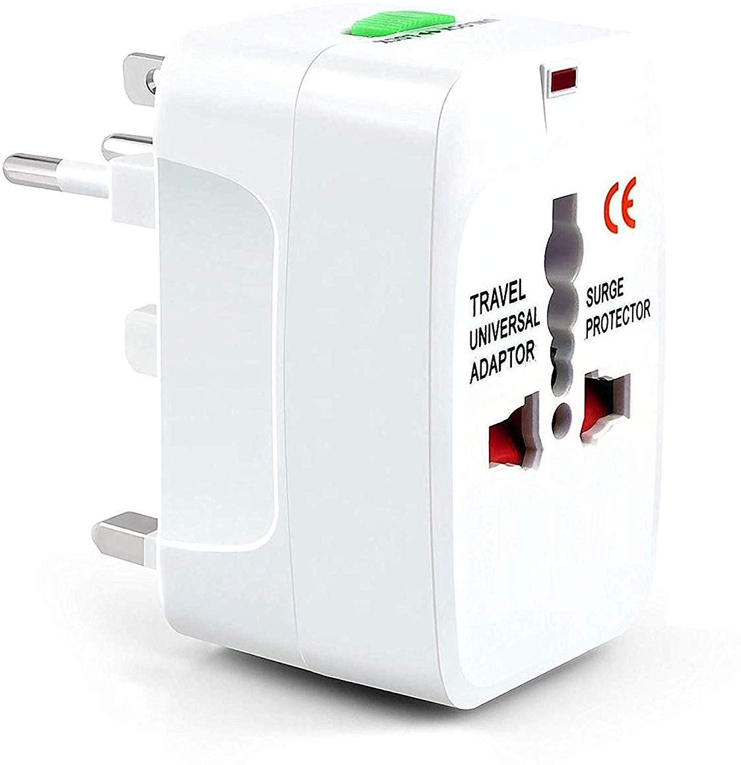 Techgadget All in One Universal World Travel Adapter/Adaptor Surge Protector Charger Plug for USA Europe United Kingdom Australia China Japan