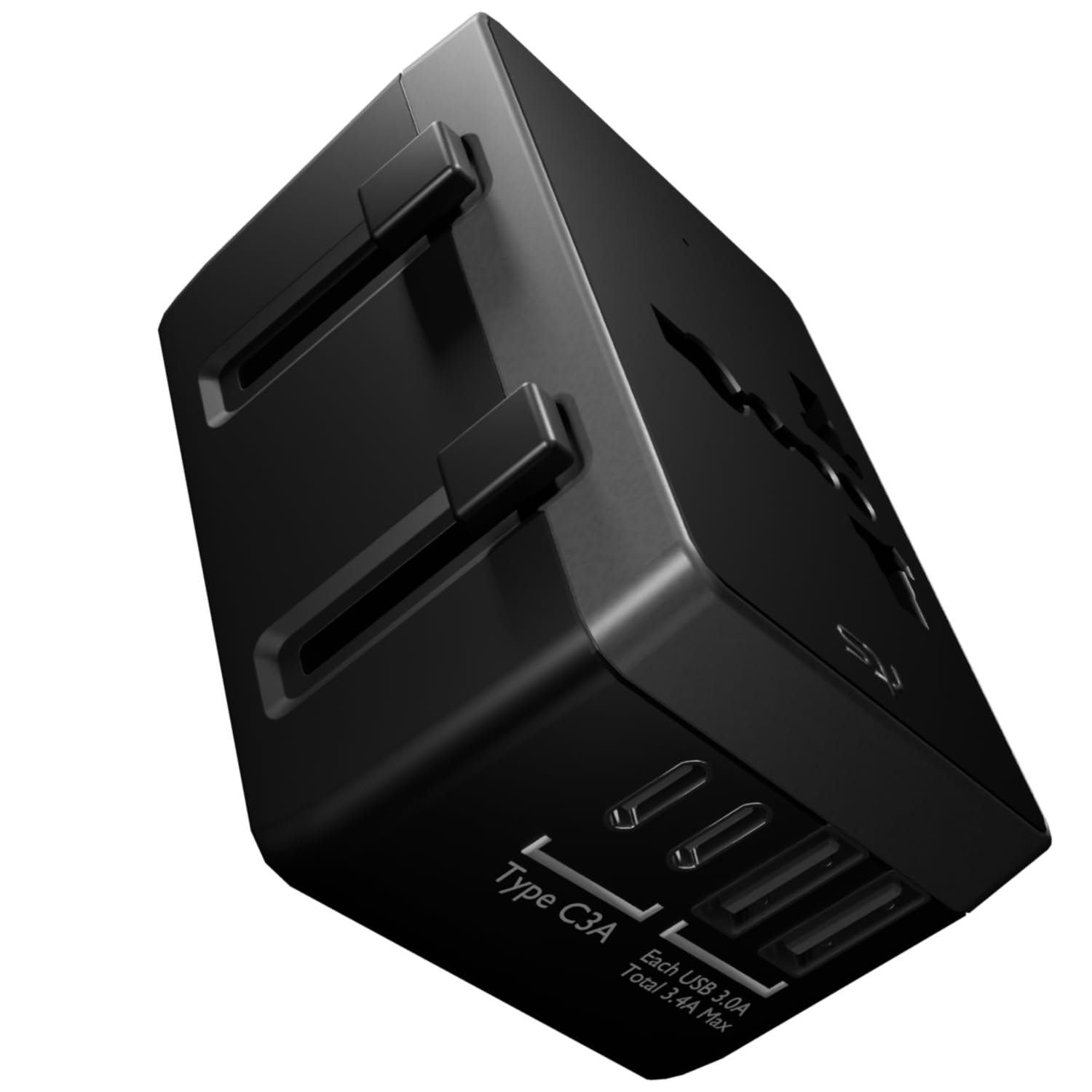 rts 244 Countries 2 Type C 2 USB Universal Worldwide International All in One Universal Travel adapters Charger plug with Essentials Charger Outlet for US Europe EU UK AUS Cell Phone Laptop iPad