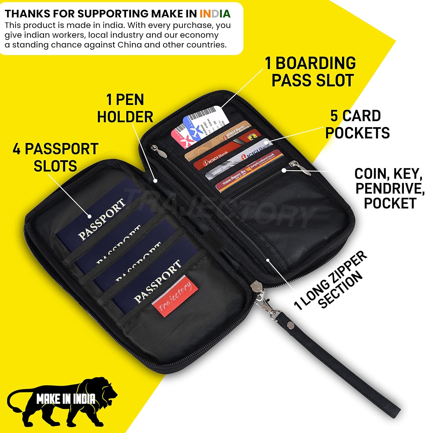 1741198033_Trajectory-Polyester-Travel-Passport-and-Card-Holder-and-Wallet-Organiser-Case-for-Daily-Use-and-International-Trip-for-Men-and-Women-in-Black.jpg 1741198033 Trajectory Polyester Travel Passport and Card Holder and Wallet Organiser Case for Daily Use and International Trip for Men and Women in Black