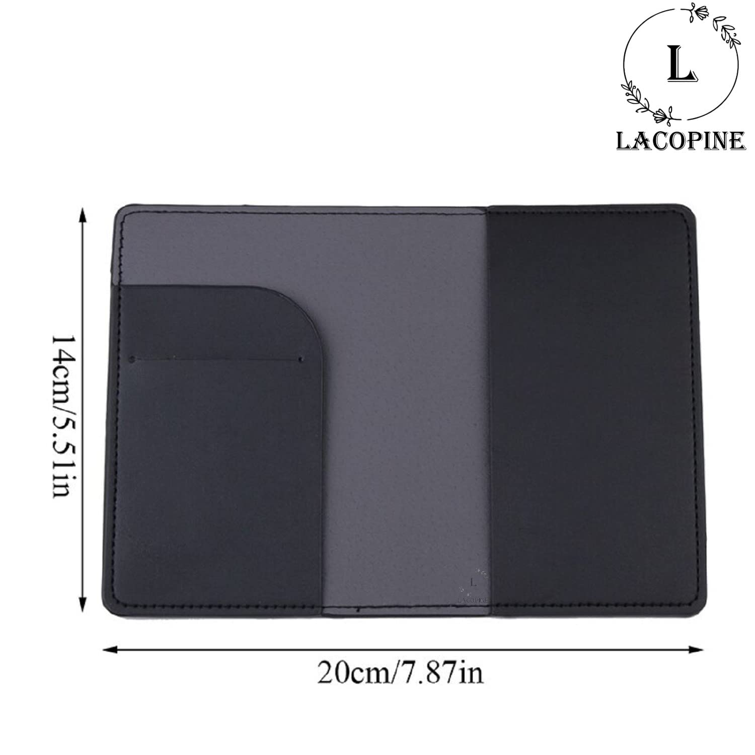 1741543954_LACOPINE-PU-Leather-Passport-Cover-for-Travel-Black.jpg 1741543954 LACOPINE PU Leather Passport Cover for Travel Black