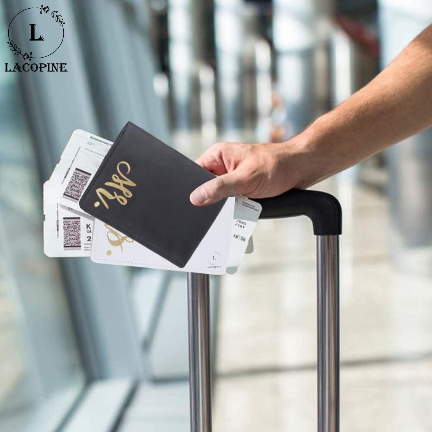 1741543958_LACOPINE-PU-Leather-Passport-Cover-for-Travel-Black.jpg 1741543958 LACOPINE PU Leather Passport Cover for Travel Black