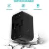 1741717094 The Esha Stores RTS Universal Travel Adapter International All in One Worldwide Travel Adapter and Wall Charger with USB Ports with Multi Type Power Outlet USB Black