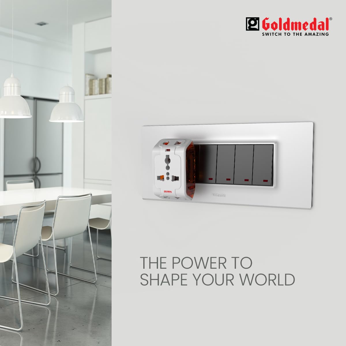 1743100927_Goldmedal-Spice-3-Pin-240V-Universal-Travel-Adaptor-with-LED-Indicator-White-Pack-of-1-Compatible-with-Worldwide-Plugs.jpg 1743100927 Goldmedal Spice 3 Pin 240V Universal Travel Adaptor with LED Indicator White Pack of 1 Compatible with Worldwide Plugs