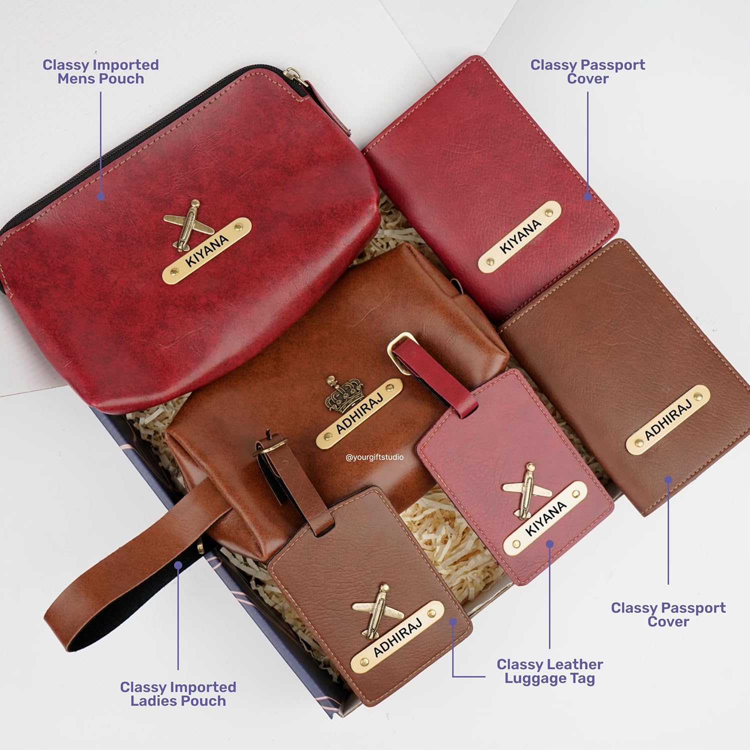 1743792707_YOUR-GIFT-STUDIO-Customized-Leather-Couple-Gift-Set-Passport-Cover-Travel-Pouch-and-Luggage-Tag-Personalized-Anniversary-Couple-Gift-Hamper-for-Wife-Husband-Boyfriend-Brown.jpg 1743792707 YOUR GIFT STUDIO Customized Leather Couple Gift Set Passport Cover Travel Pouch and Luggage Tag Personalized Anniversary Couple Gift Hamper for Wife Husband Boyfriend Brown